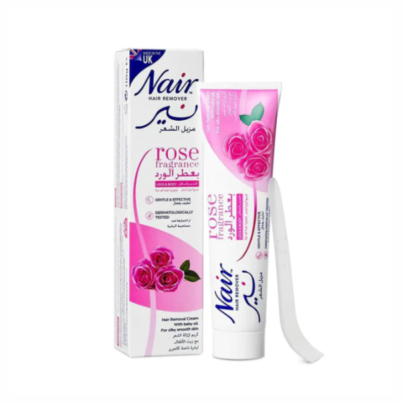 Nair Unwanted Hair Removal Cream with Rose Fragrance (110gm)