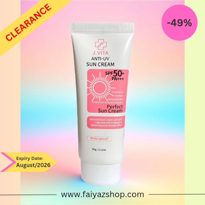 J-Vita Anti-UV Tone UP Waterproof Suncream SPF50+ PA+++ (60g)