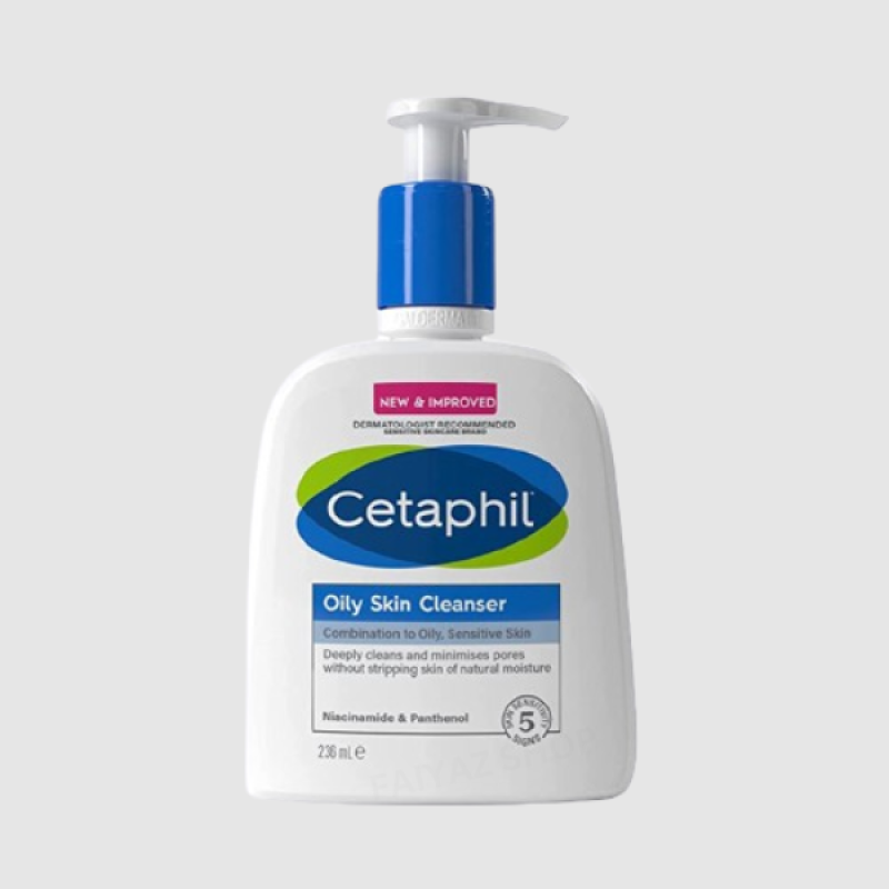Cetaphil Oily Skin Cleanser for Combination to Oily, Sensitive Skin (236ml)