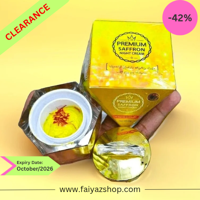 Premium Saffron Whitening Night Cream (25g)
