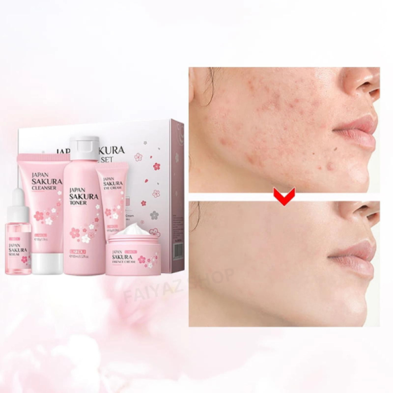 LAIKOU Japan Sakura Skin Care Set (5pcs)