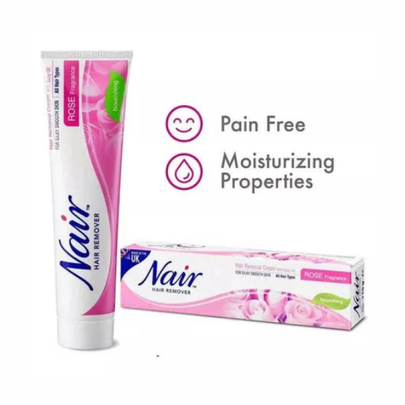 Nair Unwanted Hair Removal Cream with Rose Fragrance (110gm)