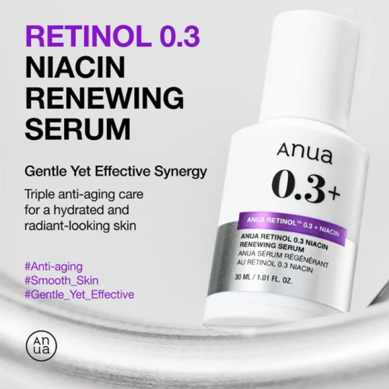 Anua Retinol 0.3% + Niacin Renewing Serum (30ml)