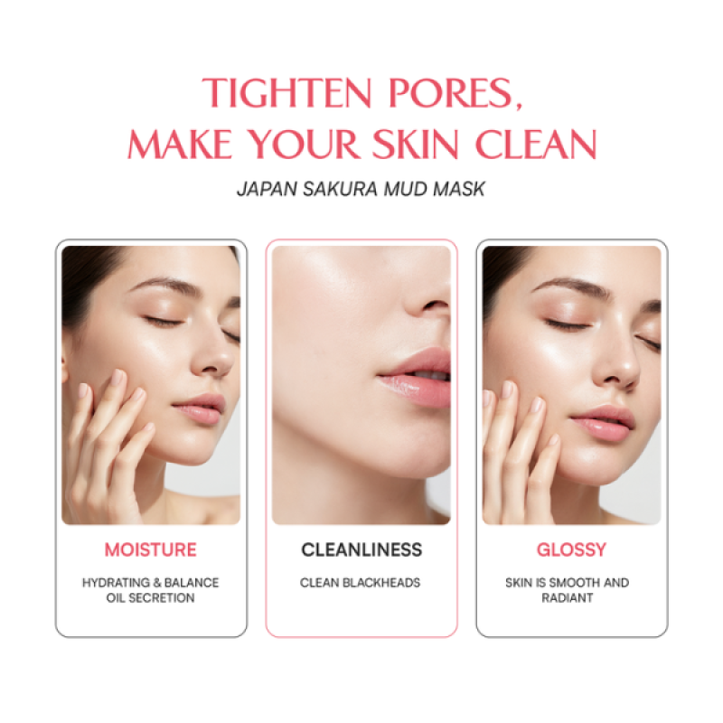 LAIKOU Sakura Mud Mask-12pcs (5g)