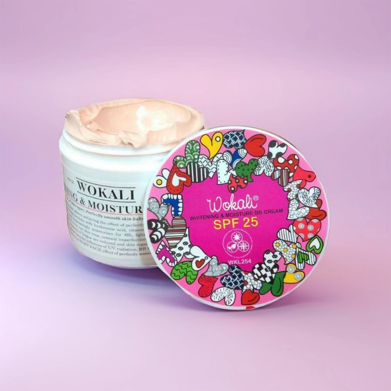 Wokali Whitening & Moisture BB Cream (Pink) With SPF 25 (115gm)