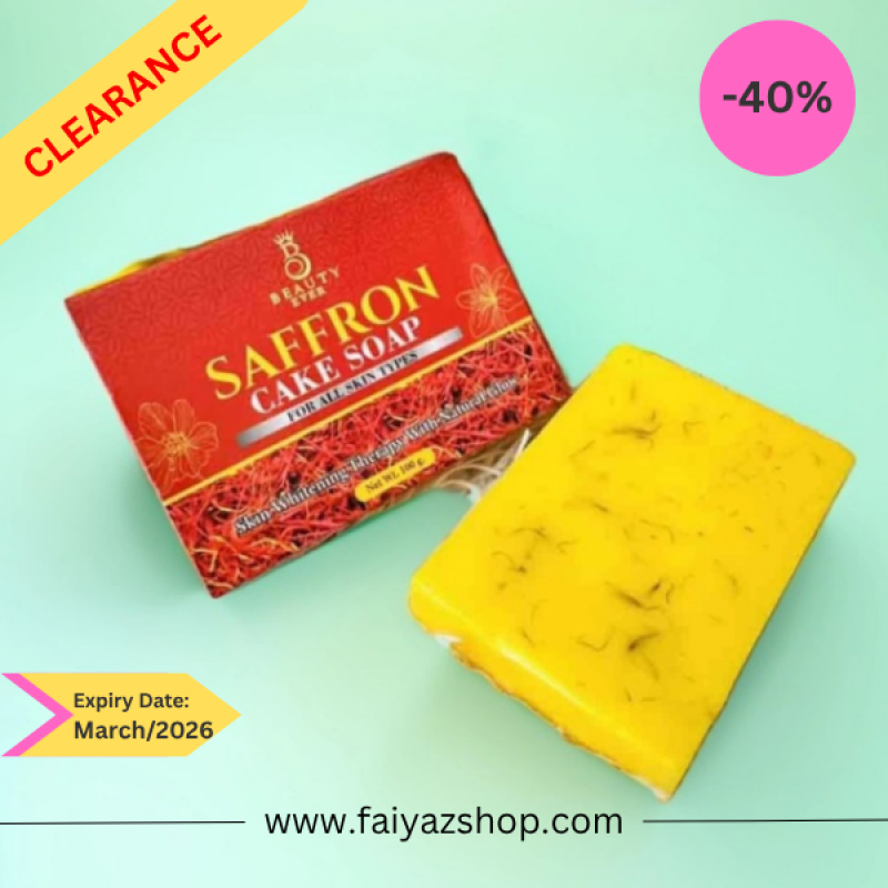 Saffron Cake Whitening Soap (100g)