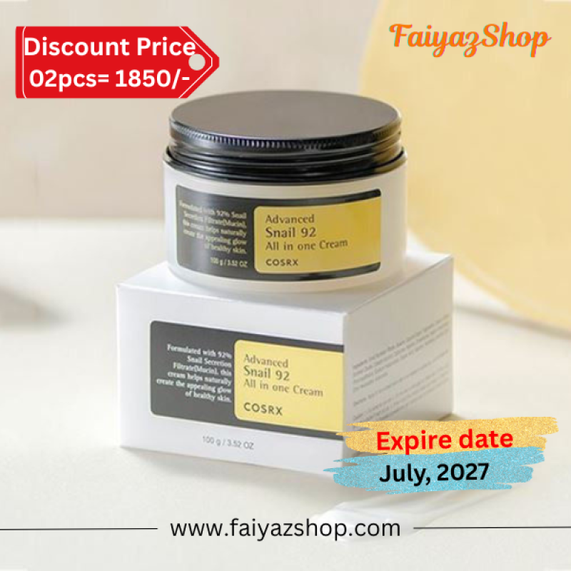 Cosrx Advanced Snail 92 All-in-One Cream (100gm)_02pcs