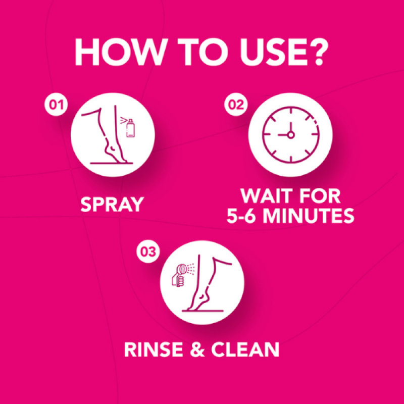 Nair Unwanted Hair Removal Spray with Lemon Fragrance (200ml)