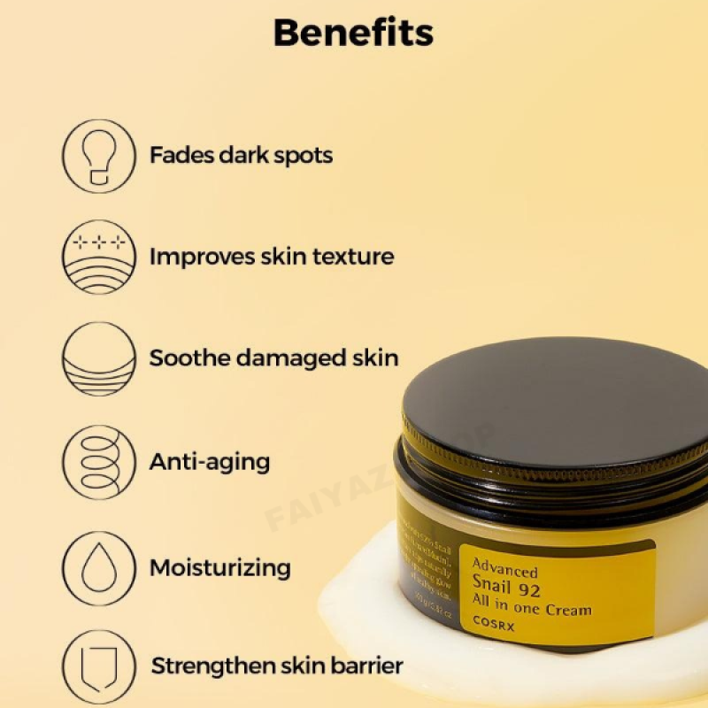 Cosrx Advanced Snail 92 All-in-One Cream (100gm)_02pcs