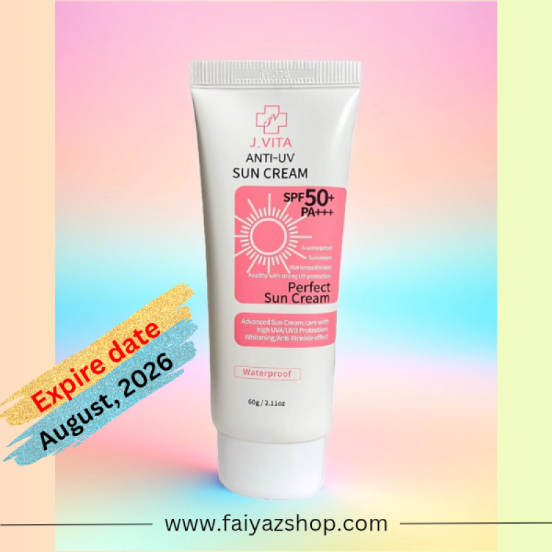 J-Vita Anti-UV Tone UP Waterproof Suncream SPF50+ PA+++ (60g)